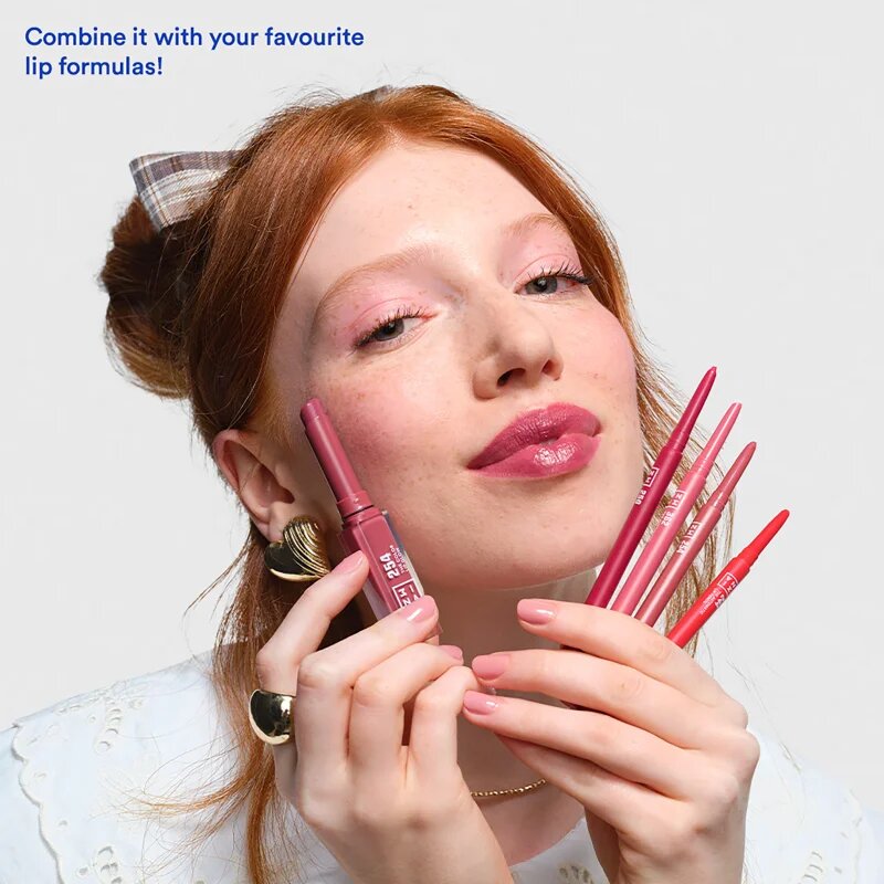 3INA The Automatic Lip Pencil creion contur buze culoare 371 - Electric Pink 0.35 g