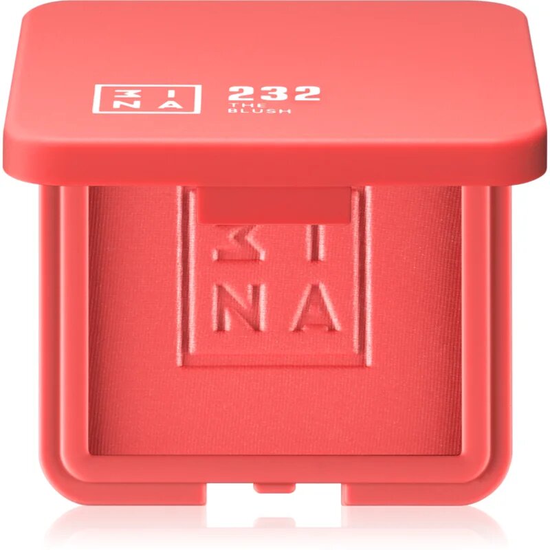 3INA The Blush fard de obraz compact culoare 232 - Coral red matte 75 g