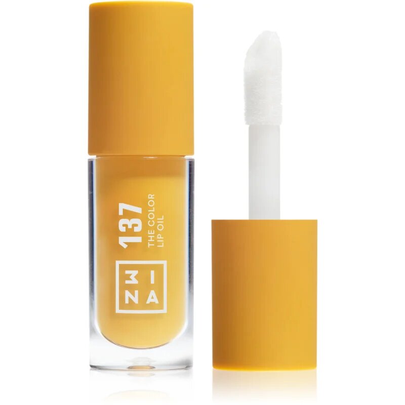 3INA The Color Lip Oil ulei hidratant de buze culoare 137 - Bright honey yellow sheer 4 ml
