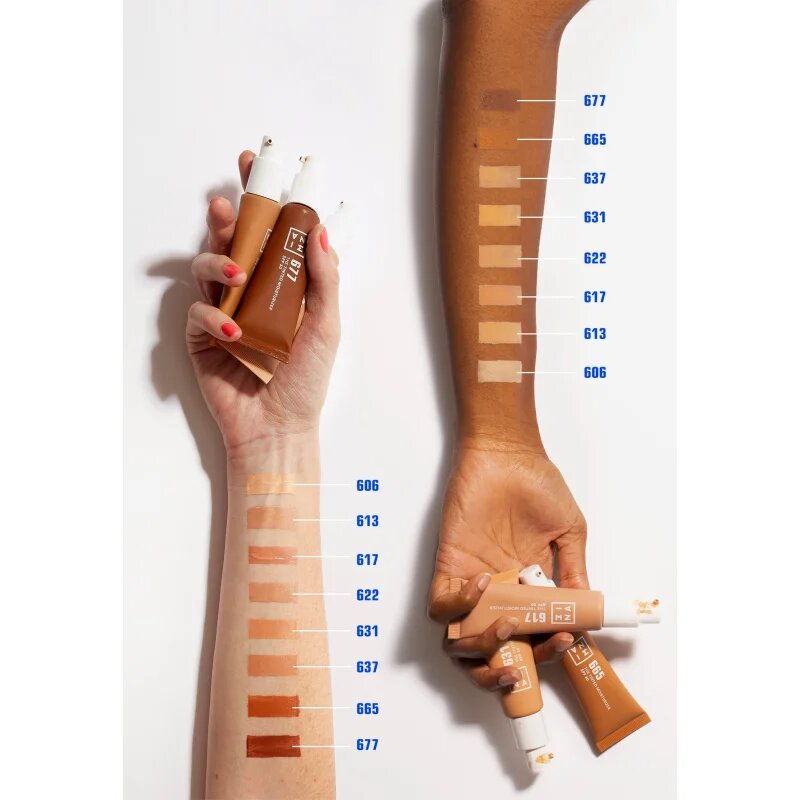 3INA The Tinted Moisturizer crema hidratanta si tonifianta SPF 30 culoare 677 30 ml