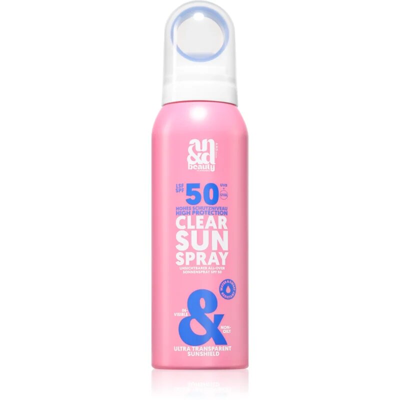 A.N.D. Beauty Clear Sun Spray Spray protector invizibil SPF 50 100 ml