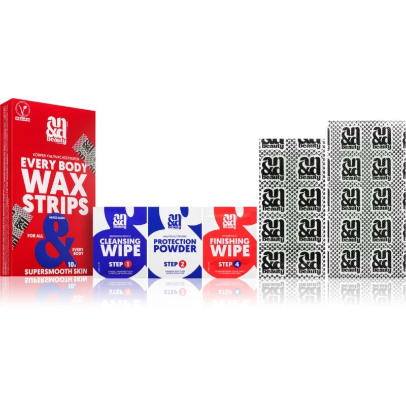 A.N.D. Beauty Wax Strips Every Body benzi depilatoare cu ceara rece pentru corp 2x10 buc