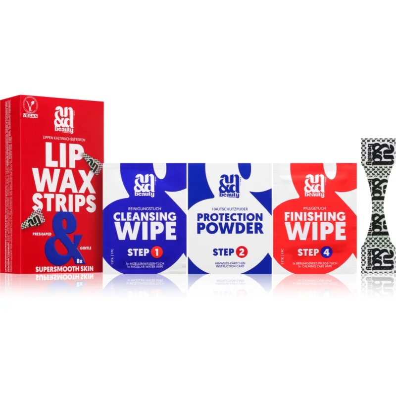 A.N.D. Beauty Wax Strips Lip benzi depilatoare cu ceară pentru buza de sus 8 buc