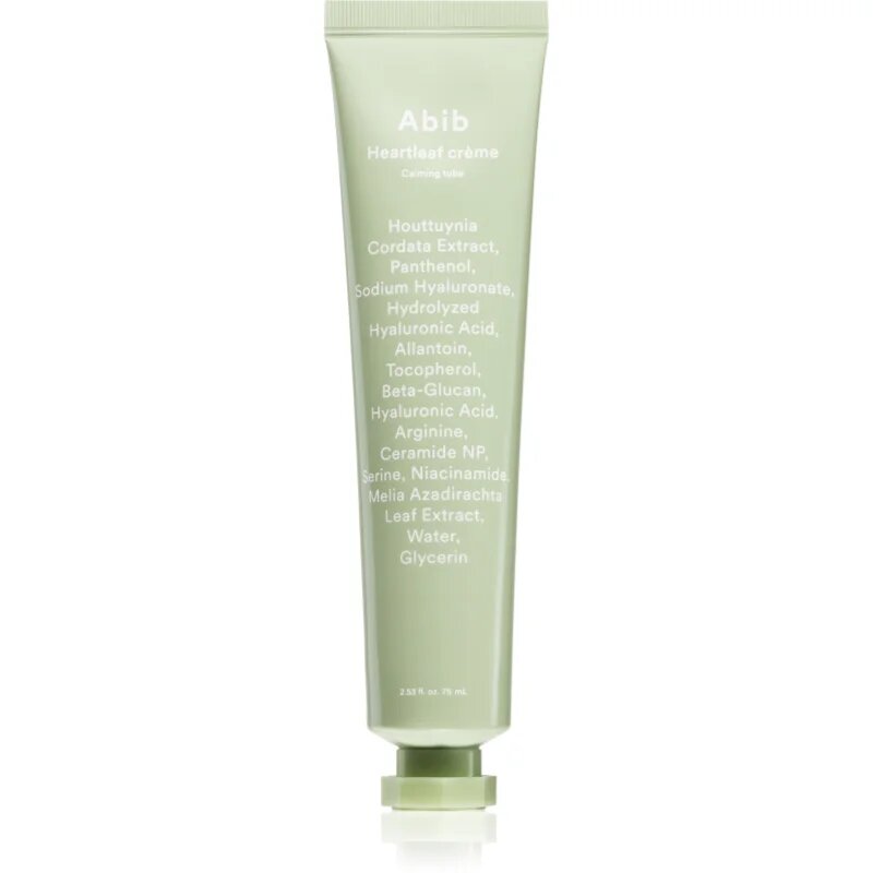 Abib Heartleaf Crème Calming Tube crema de fata calmanta pentru fortificarea barierei cutanate 75 ml