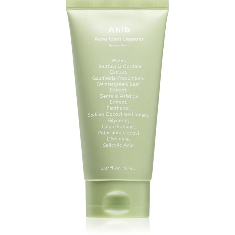 Abib Heartleaf Mild Foam Cleanser spuma de curatare revigoranta pentru ten acneic 150 ml