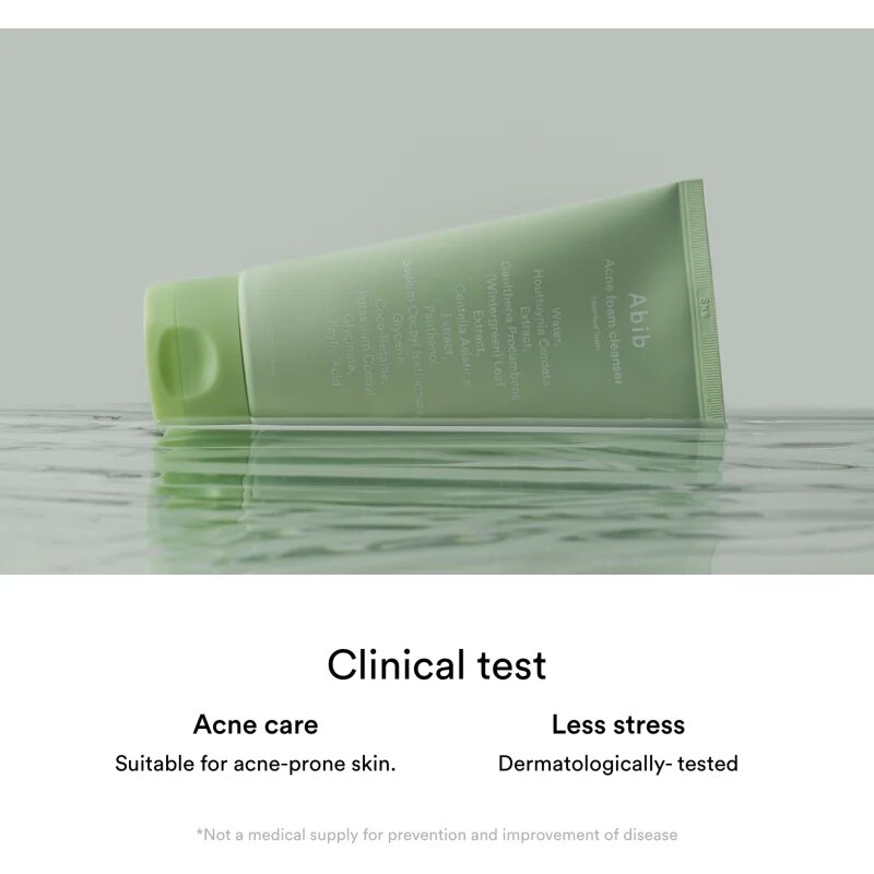 Abib Heartleaf Mild Foam Cleanser spuma de curatare revigoranta pentru ten acneic 150 ml