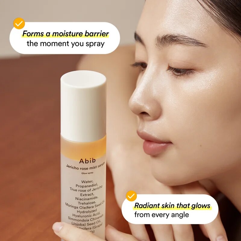 Abib Jericho Rose Mist Serum Glow Spray ser facial cu efect iluminator Spray 100 ml