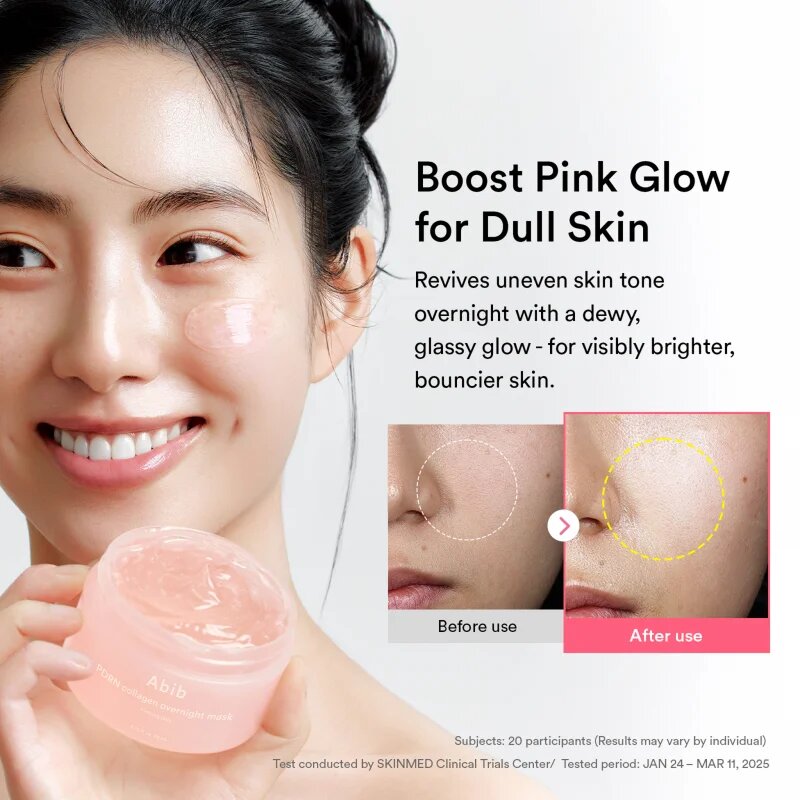 Abib PDRN Collagen Overnight Mask Firming Jelly mască facială de noapte cu efect de fermitate cu efect de hidratare 80 ml