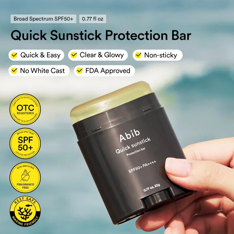 Abib Quick Sunstick Protection Bar baton cu protectie solara cu efect de hidratare SPF 50+ 22 g