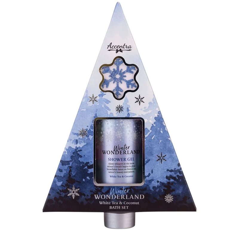 Accentra Winter Wonderland White Tea & Coconut set cadou pentru baie parfum White Tea & Coconut