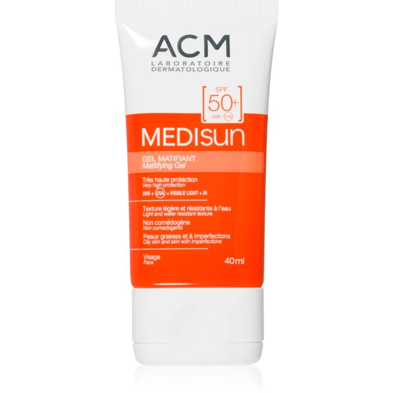 ACM Medisun crema pentru fata protectoare si matifianta SPF 50+ 40 ml