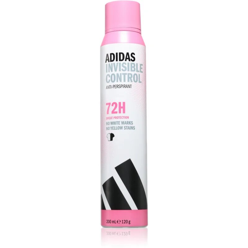 Adidas Invisible Control antiperspirant impotriva petelor albe 200 ml