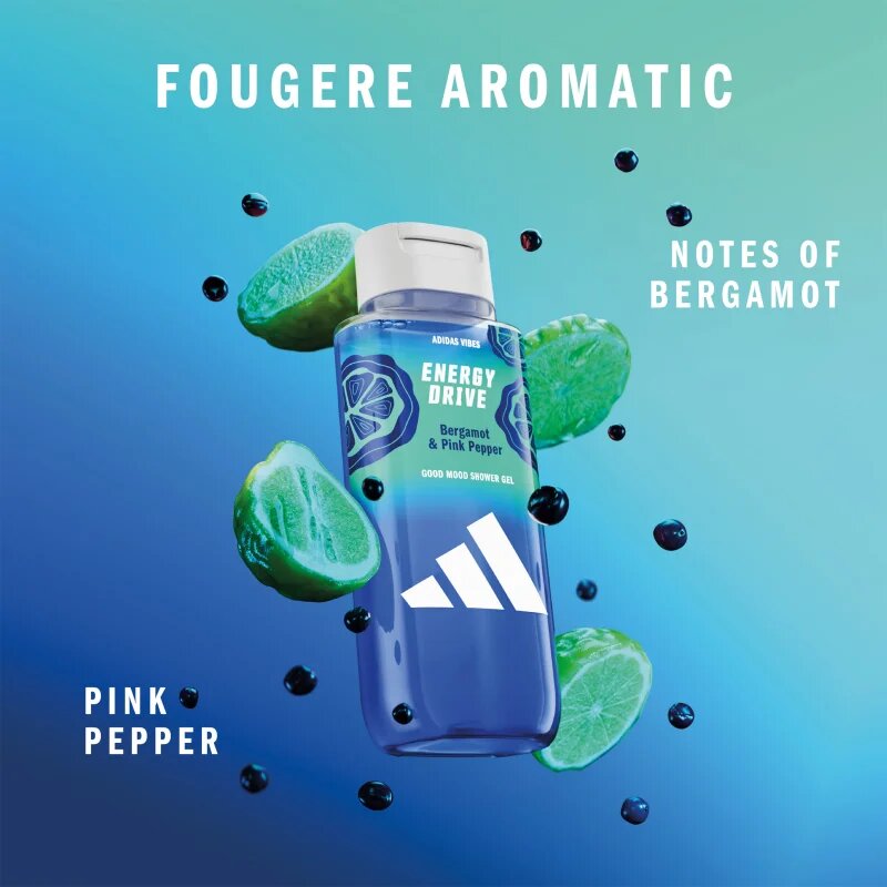 Adidas Vibes Energy Drive gel de duș unisex 250 ml