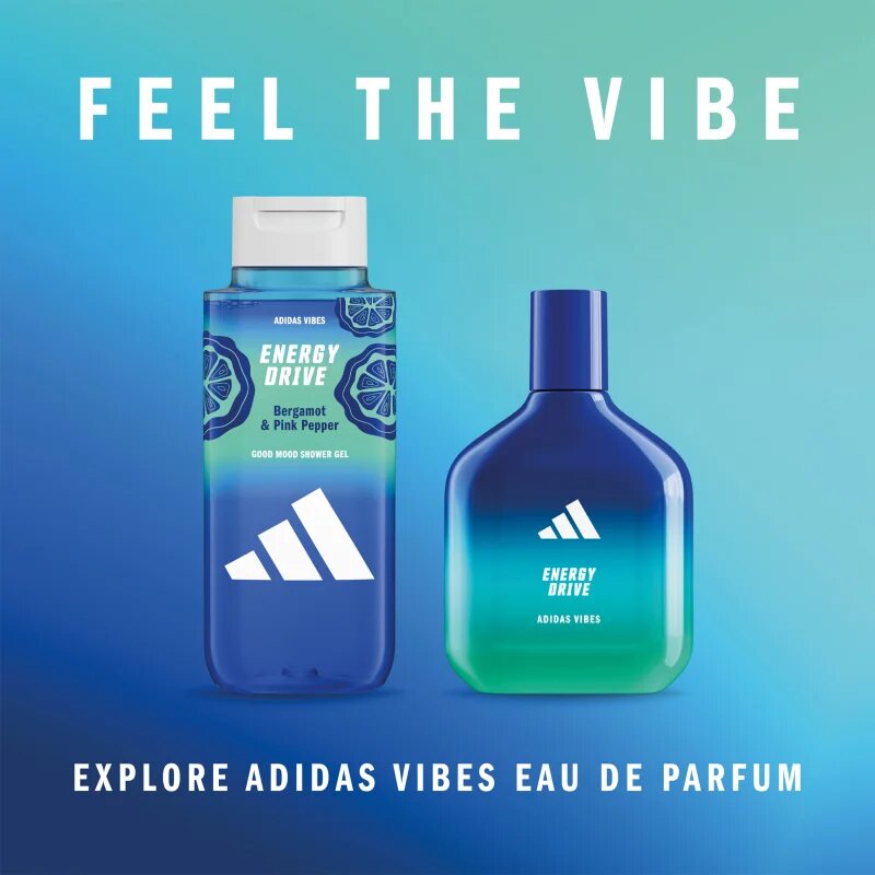 Adidas Vibes Energy Drive gel de duș unisex 250 ml