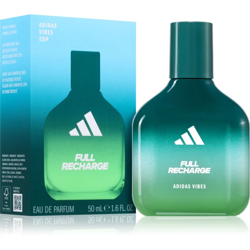 Adidas Vibes Full Recharge Eau de Parfum unisex 50 ml