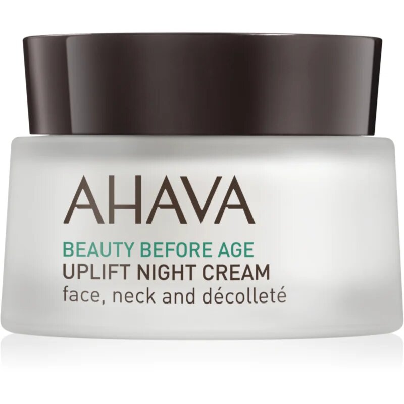 Ahava Beauty Before Age crema de noapte cu efect lifting pentru fata gat si piept 50 ml