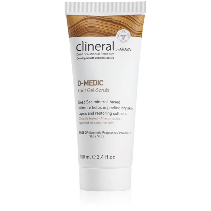 Ahava Clineral D-MEDIC peeling gel fin pentru picioare 100 ml