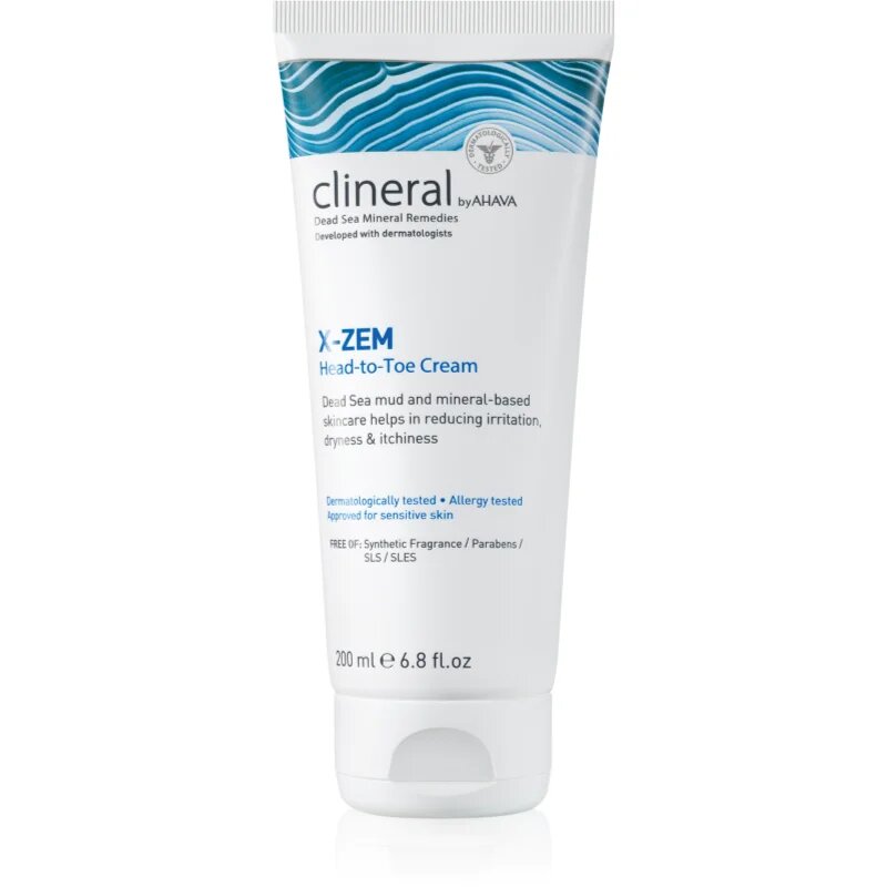 Ahava Clineral X-ZEM cremă intensă pentru corp impotriva iritatiilor si mancarimilor 200 ml