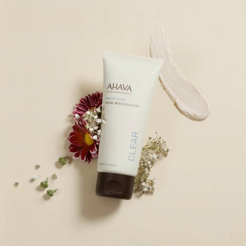 Ahava Time To Clear exfoliator cu namol pentru fata 100 ml