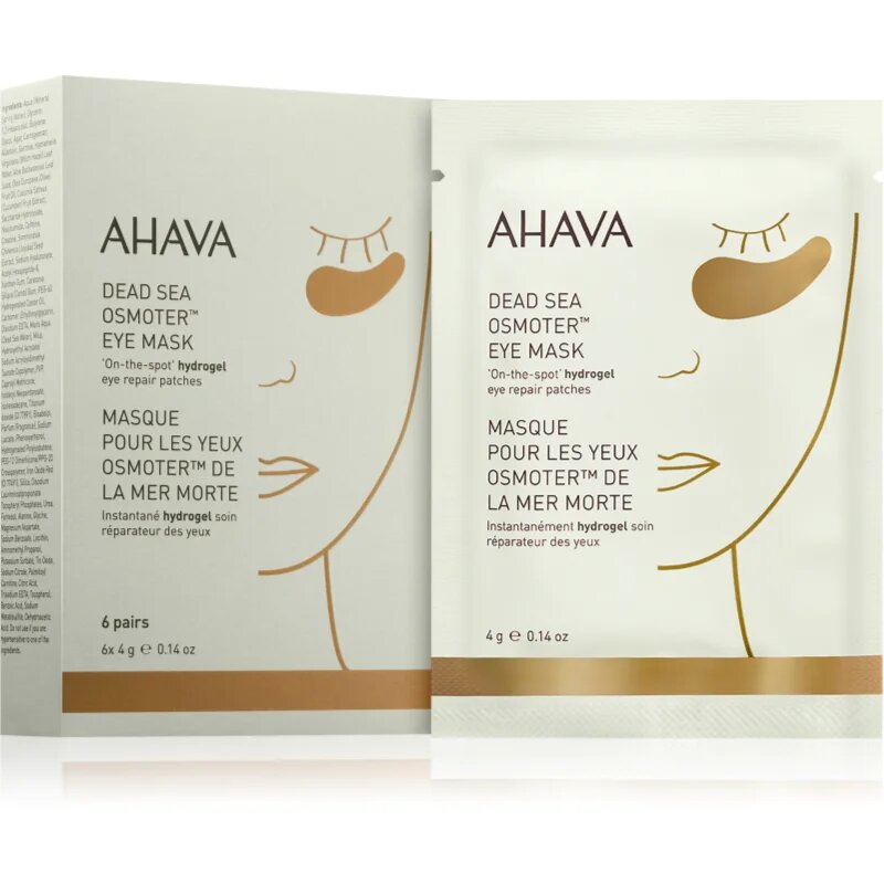 Ahava Youth Boosters Osmoter™ masca hidrogel pentru ochi pentru luminozitate si hidratare 6x4 g