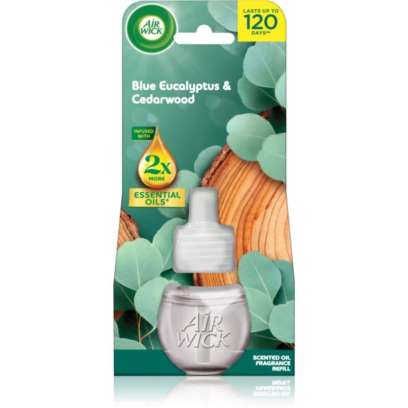 Air Wick Blue Eucalyptus & Cedarwood rezervă pentru difuzorul electric 19 ml