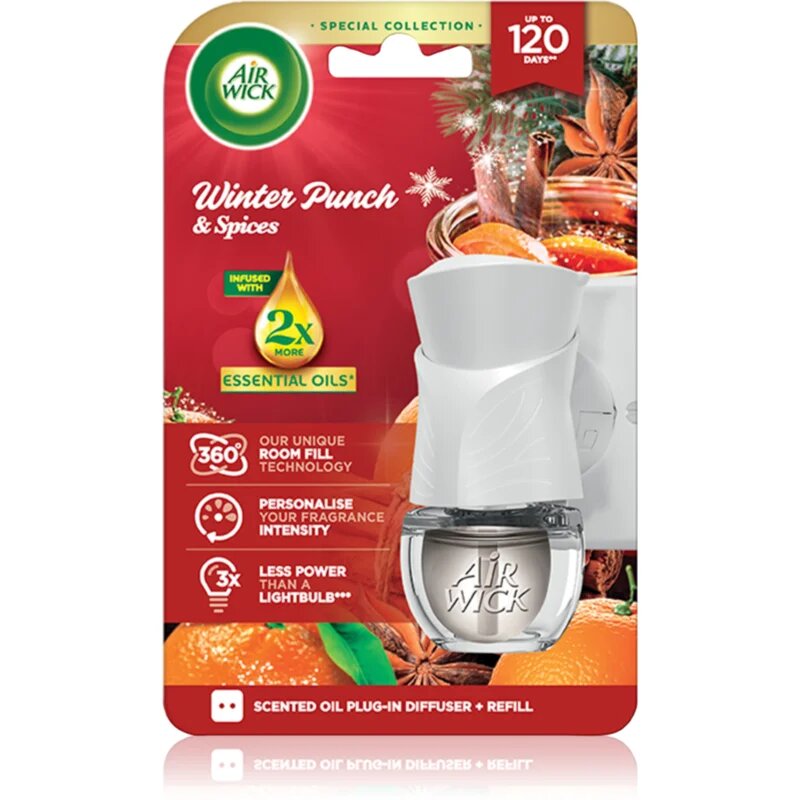 Air Wick Electric Winter Punch Winter Punch & Spices odorizant electric cu rezervã 19 ml