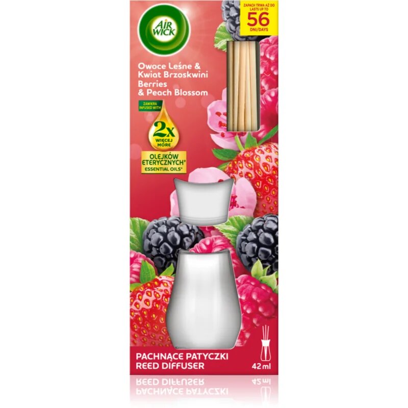 Air Wick Essential Oils Berries & Peach Blossom difuzor de aroma 42 ml