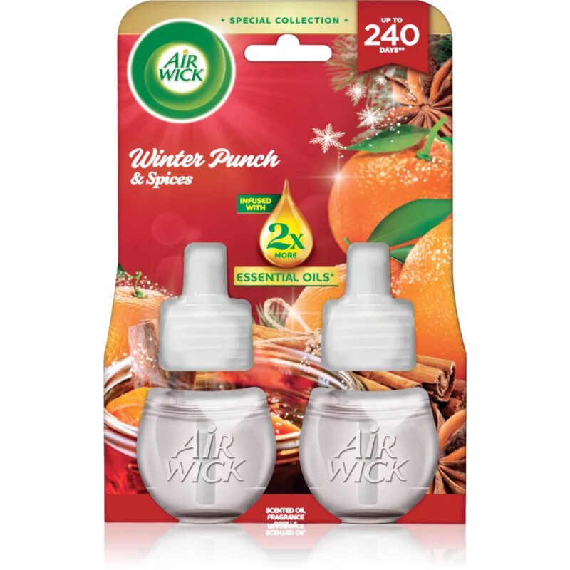 Air Wick Winter Punch&Spices rezervă pentru difuzorul electric 2x19 ml