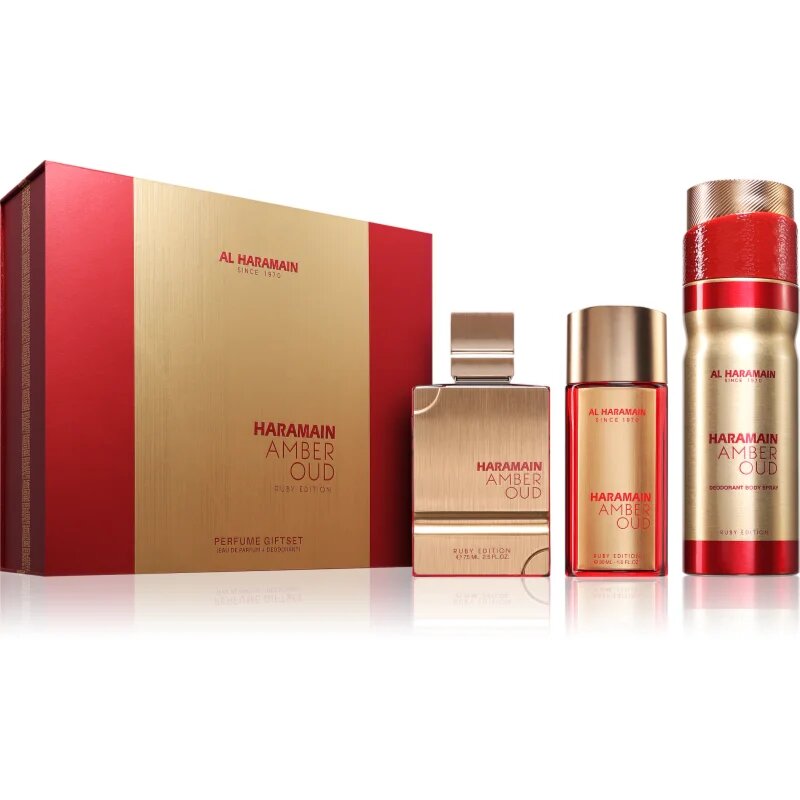 Al Haramain Amber Oud Ruby Edition set cadou unisex 1 buc