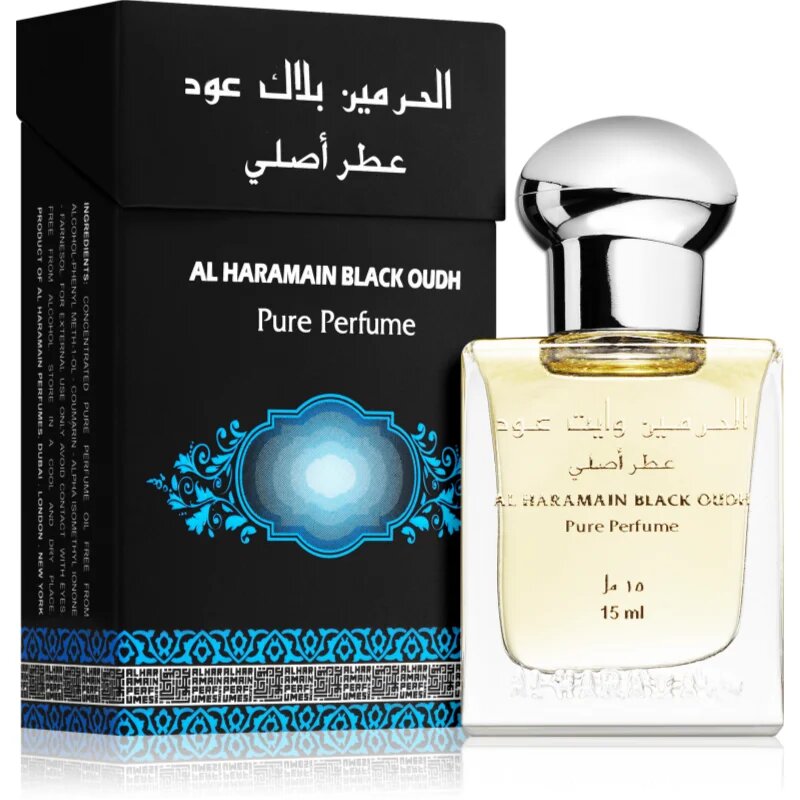 Al Haramain Black Oudh ulei parfumat unisex 15 ml