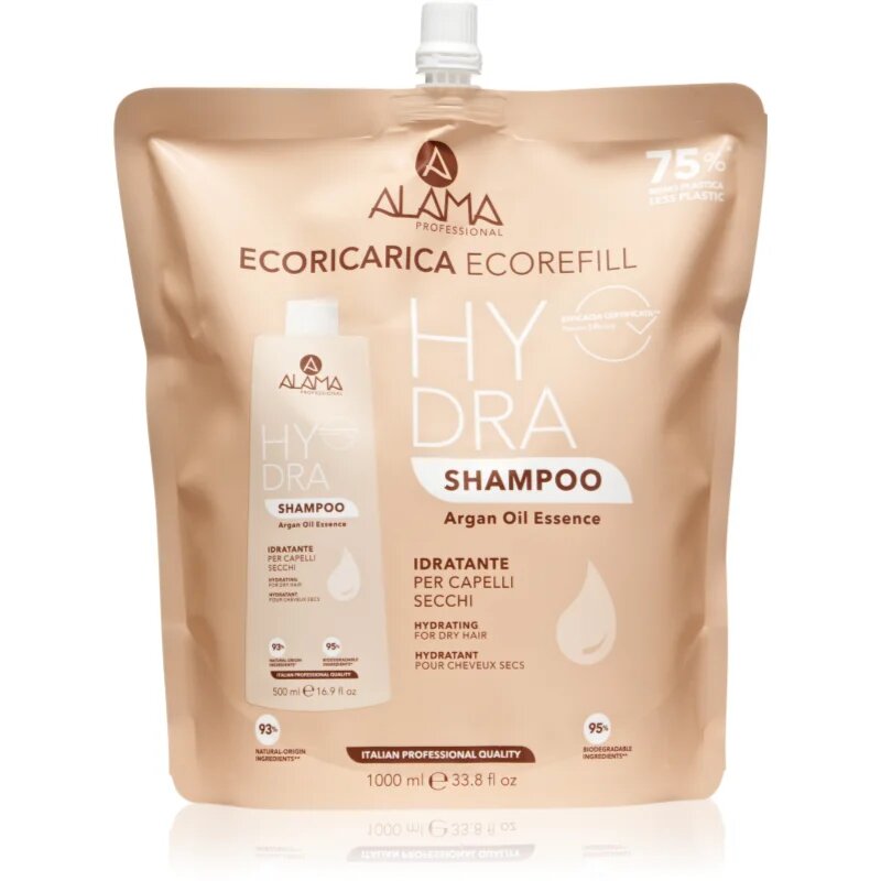 Alama Professional Hydra Shampoo sampon hidratant Eco Refill 1000 ml