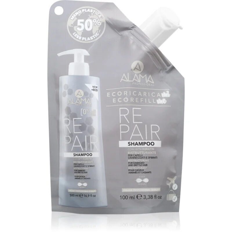 Alama Professional Repair Shampoo șampon regenerator Eco Refill 100 ml