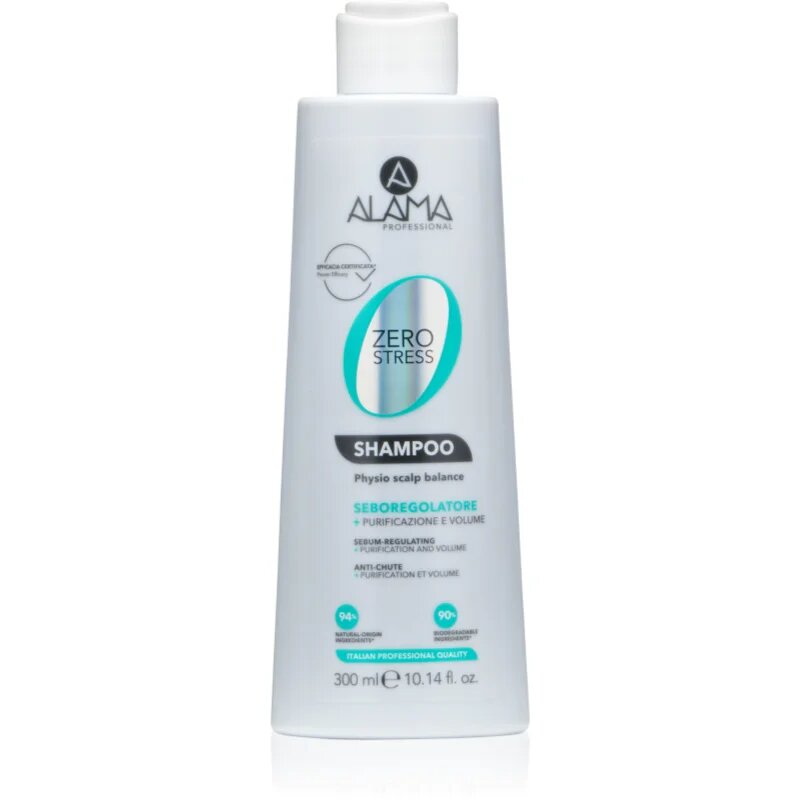 Alama Professional Zero Stress Sebum Regulating Shampoo șampon pentru un scalp seboreic 300 ml