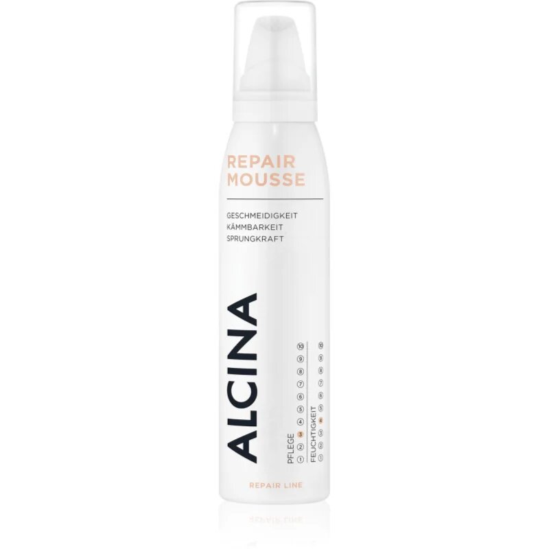 Alcina Repair Line Spuma regeneratoare pentru păr uscat și deteriorat 150 ml