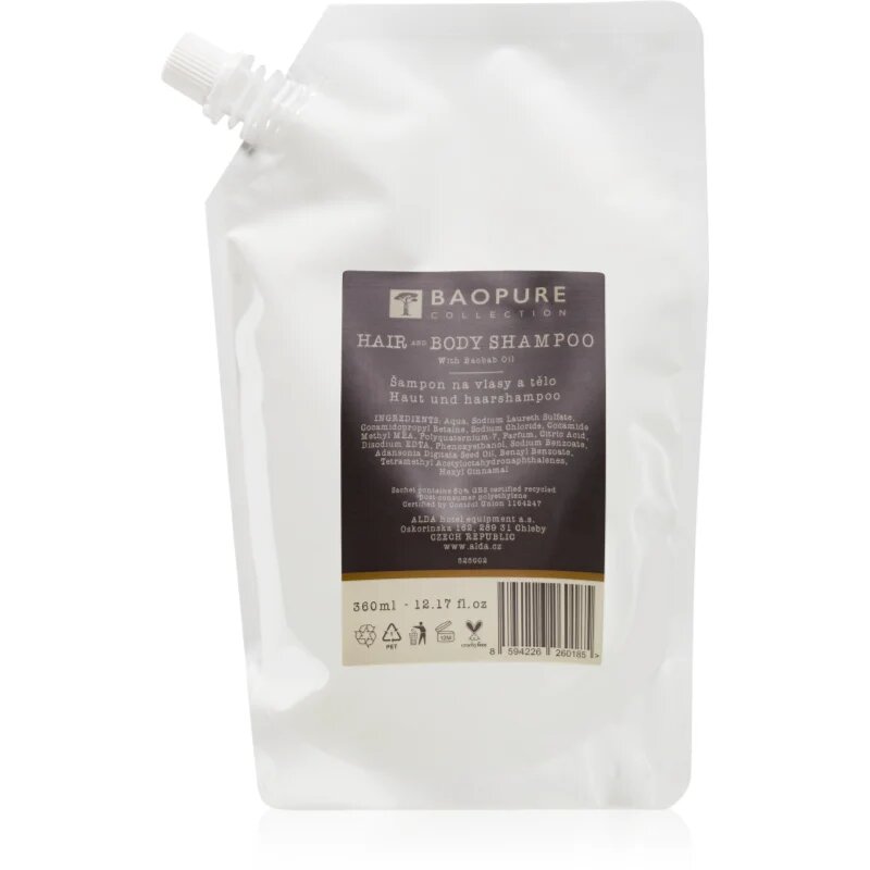 Alda cosmetics Baopure șampon de par si de corp 360 ml