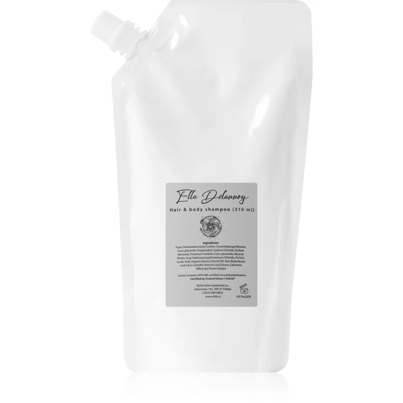 Alda cosmetics Ella Delannoy șampon organic pentru corp si par 310 ml