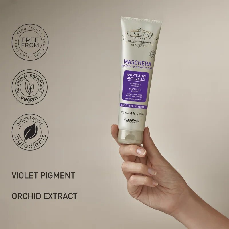 Alfaparf Milano Il Salone Milano Anti-yellow masca neutralizeaza tonurile de galben 150 ml