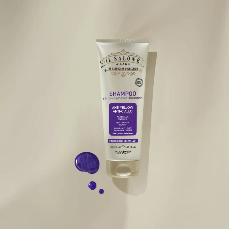 Alfaparf Milano Il Salone Milano Anti-yellow sampon violet neutralizeaza tonurile de galben 250 ml