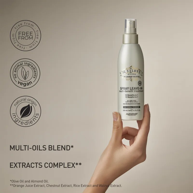 Alfaparf Milano Il Salone Milano Multi-benefit Spray de păr multifuncțional pentru toate tipurile de păr 200 ml