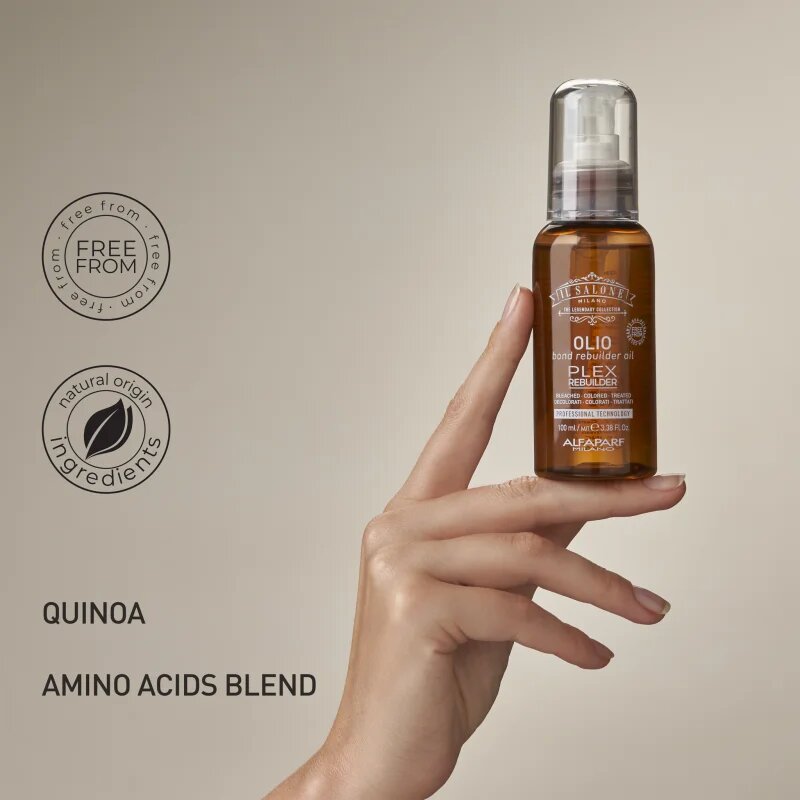 Alfaparf Milano Il Salone Milano Plex Rebuilder ulei pentru par pentru părul decolorat vopsit și tratat chimic 100 ml