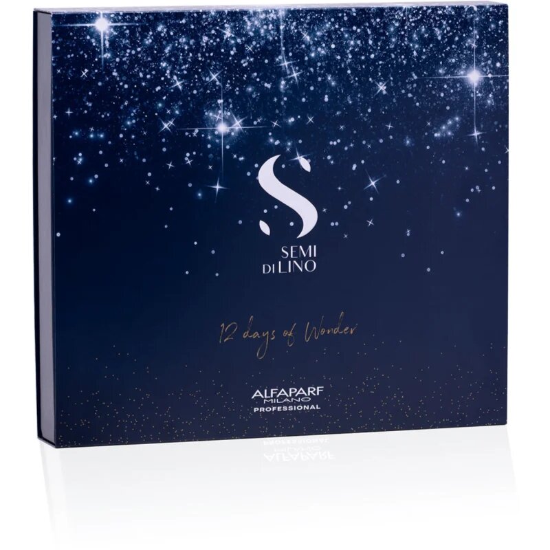 Alfaparf Milano Semi di Lino Advent Calendar Calendar de Crăciun pentru frumusețea părului și a pielii