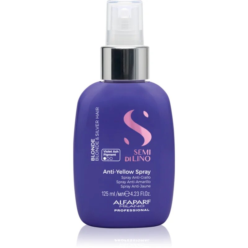 Alfaparf Milano Semi di Lino Blonde spray contra tonurilor galbene pentru parul blond cu suvite 125 ml