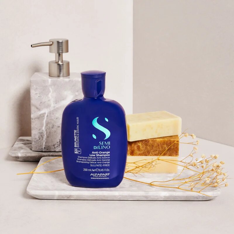 Alfaparf Milano Semi di Lino Brunette șampon nuanțator neutralizarea subtonurilor de alamă 250 ml