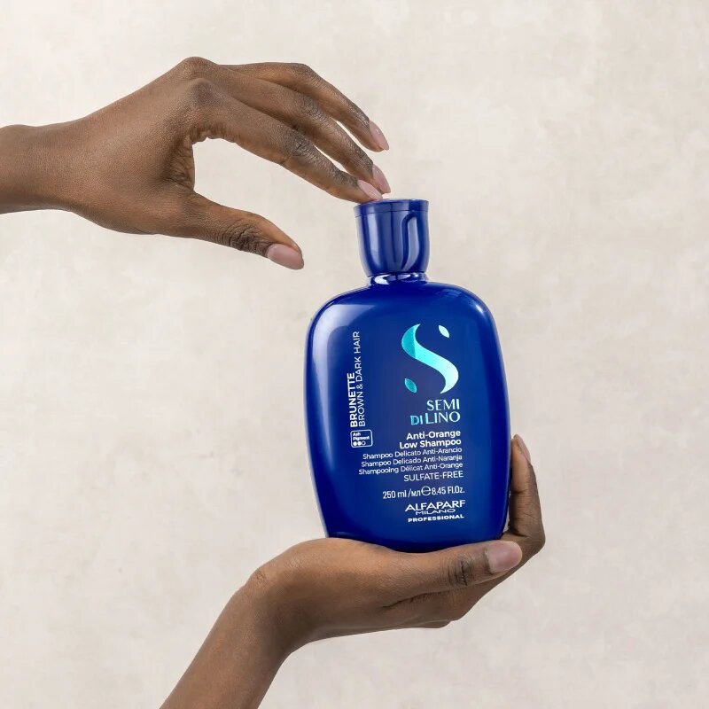 Alfaparf Milano Semi di Lino Brunette șampon nuanțator neutralizarea subtonurilor de alamă 250 ml