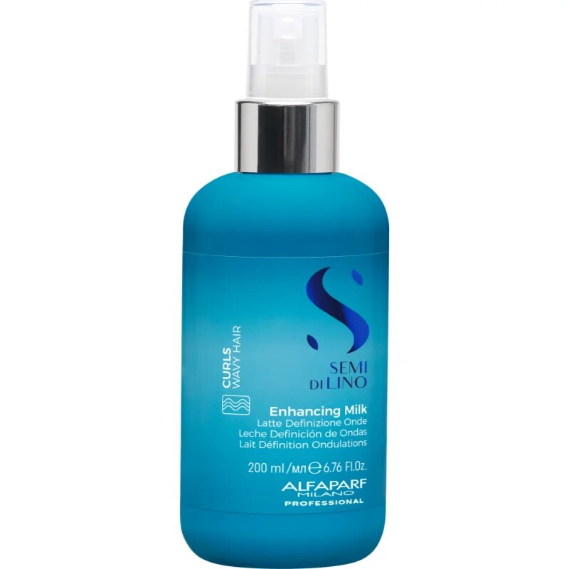 Alfaparf Milano Semi Di Lino Curls Enhancing Milk crema pentru definire pentru întărirea părului creț și ondulat 200 ml