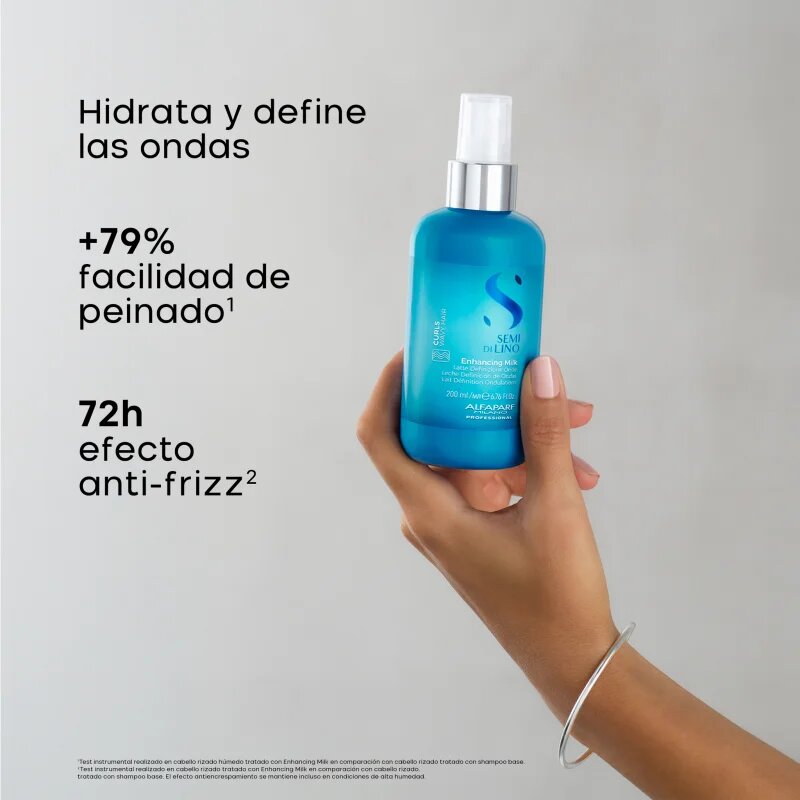 Alfaparf Milano Semi Di Lino Curls Enhancing Milk crema pentru definire pentru întărirea părului creț și ondulat 200 ml