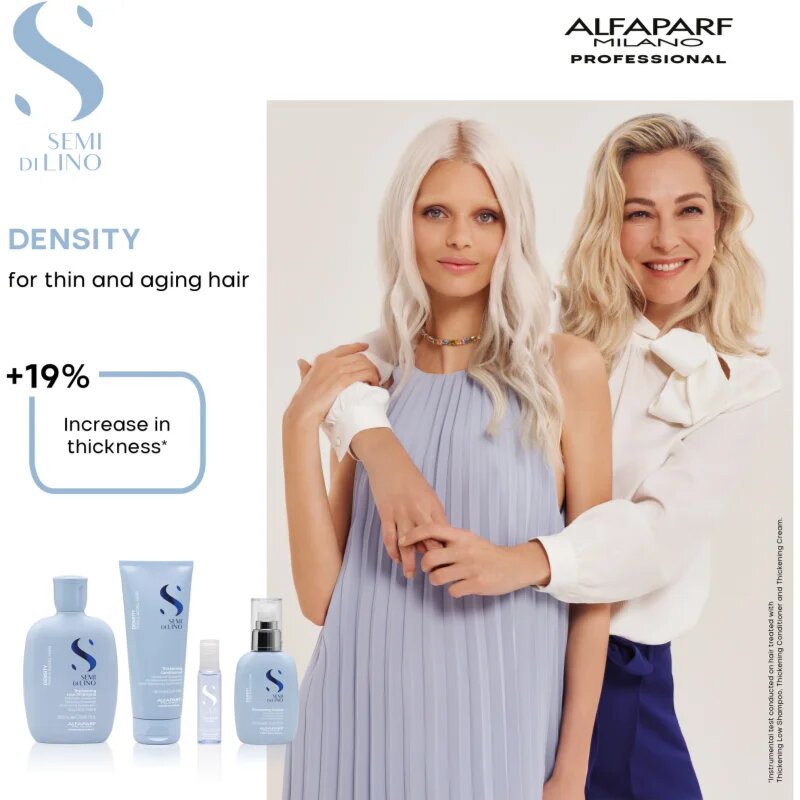 Alfaparf Milano Semi di Lino Density Șampon pentru îngroșare pentru par fin 250 ml