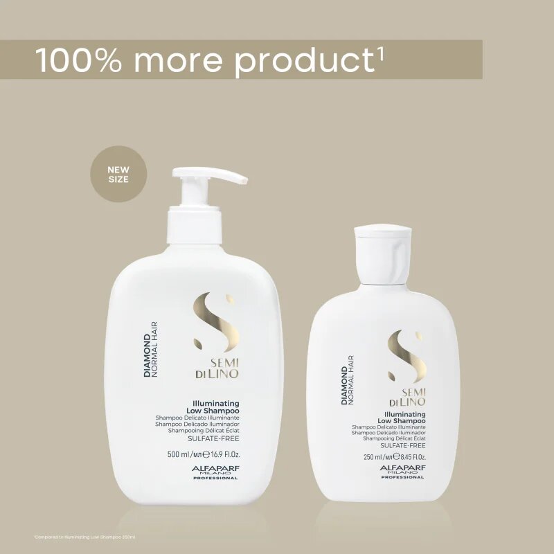 Alfaparf Milano Semi di Lino Diamond Illuminating sampon pentru stralucire pentru par normal 500 ml