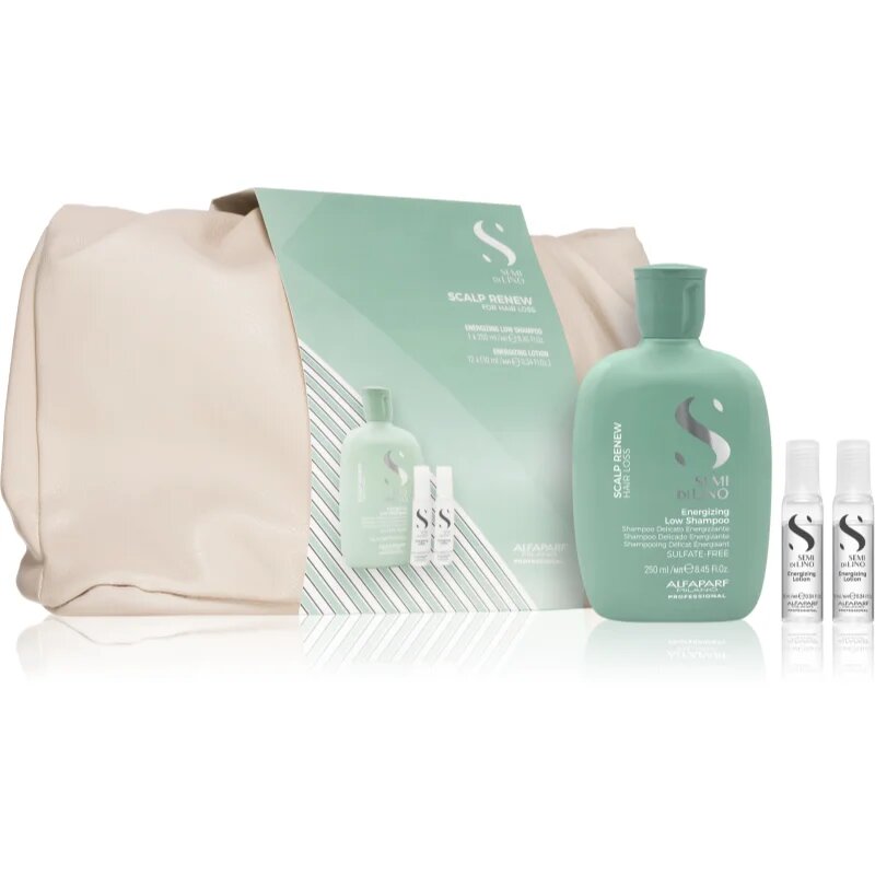 Alfaparf Milano Semi Di Lino Scalp Renew Kit set cadou pentru par fin si subtiat