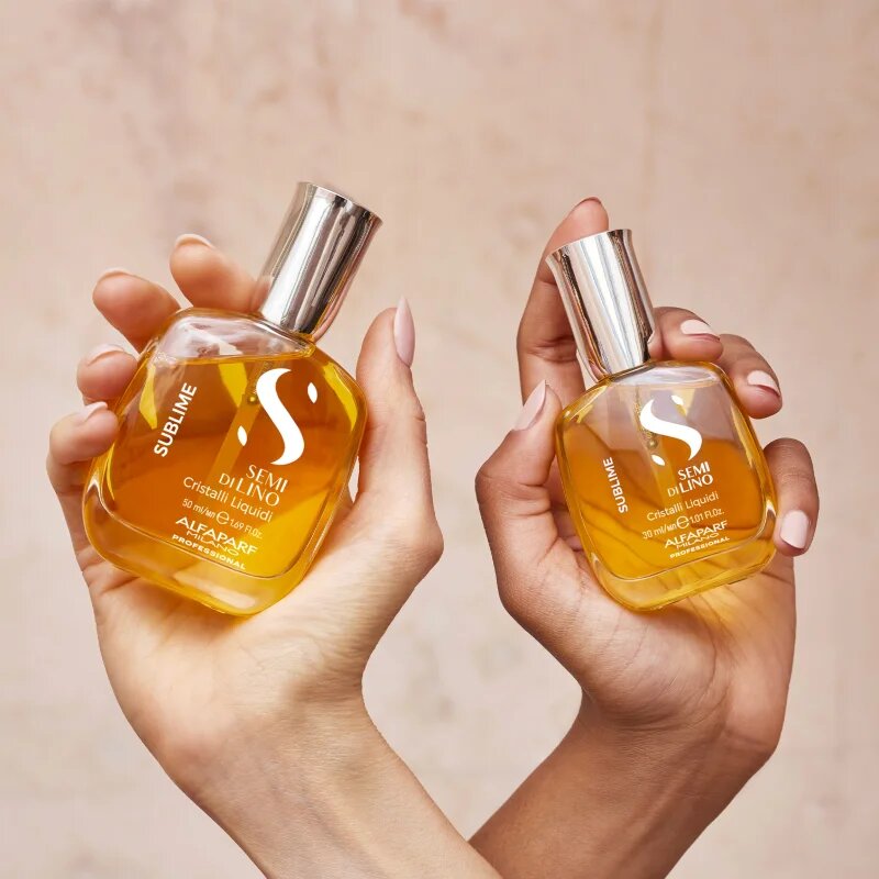 Alfaparf Milano Semi di Lino Sublime Cristalli ulei hidratant pentru un par stralucitor si catifelat 50 ml